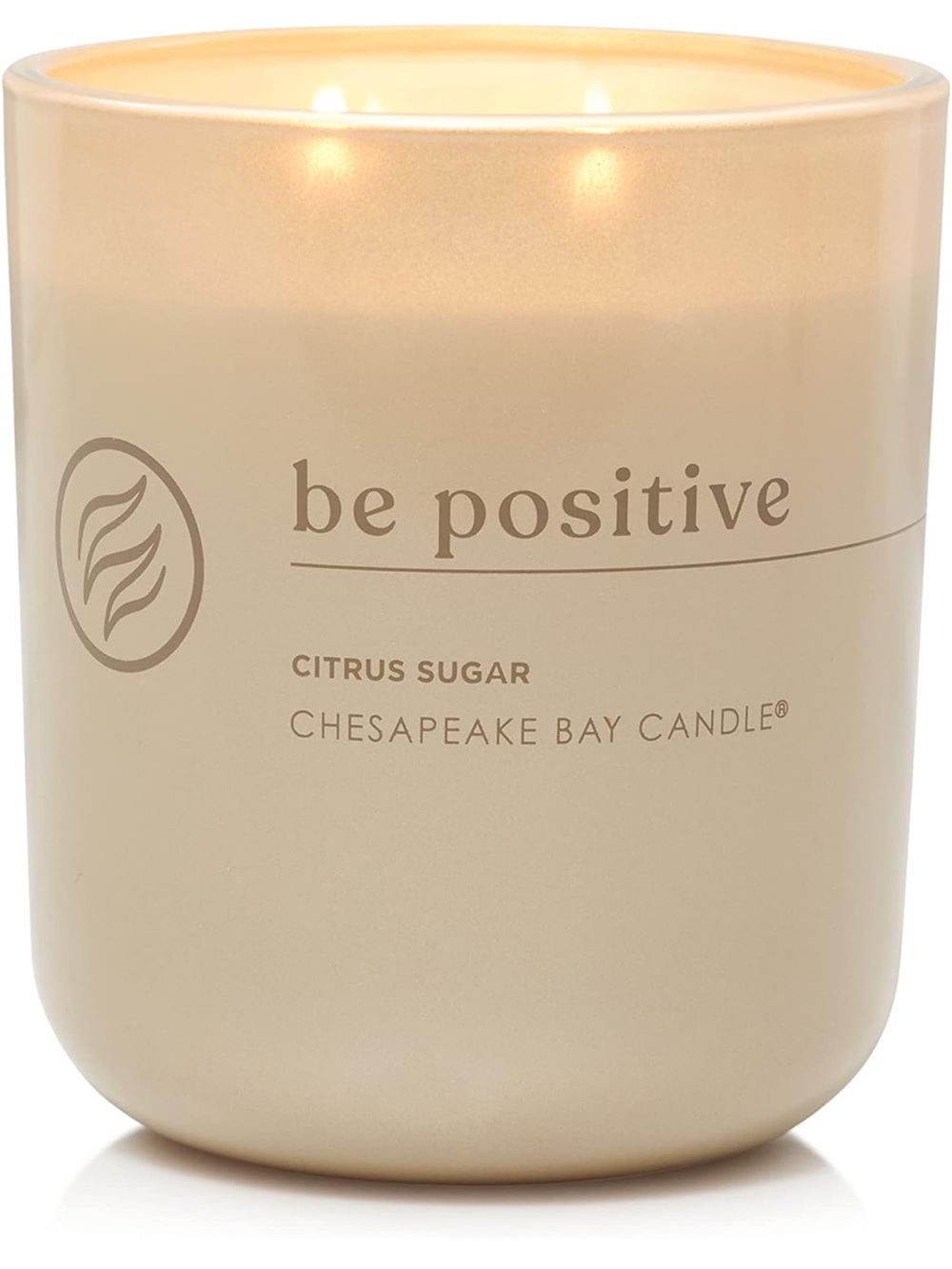 Chesapeake Bay "Be Positive" Citrus Sugar Scented Candle - Cream 🍊